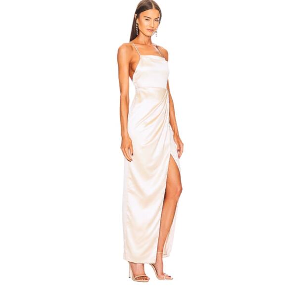 Michael Costello x REVOLVE Shea Maxi Dress in White – EUC Size Small - Picture 2 of 3